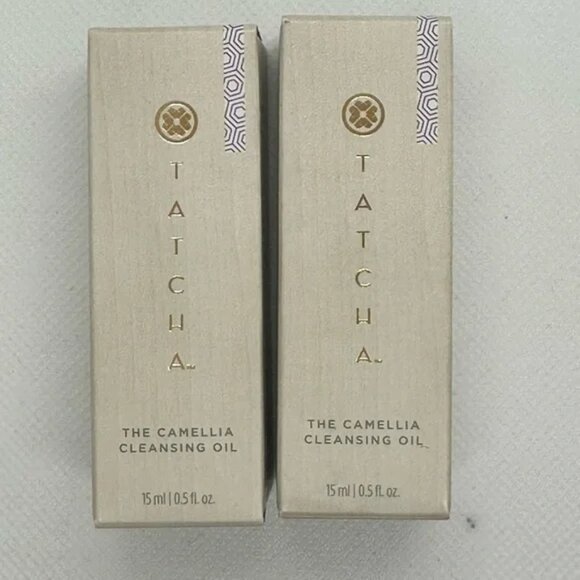 NEW- Set of 2- Tatcha The Camellia Cleansing Oil - Picture 1 of 2